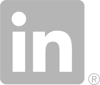 Linkedin logo grey